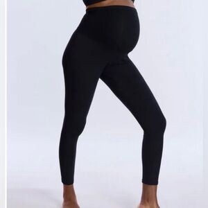 Haute Mama Maternity Black Leggings Size M